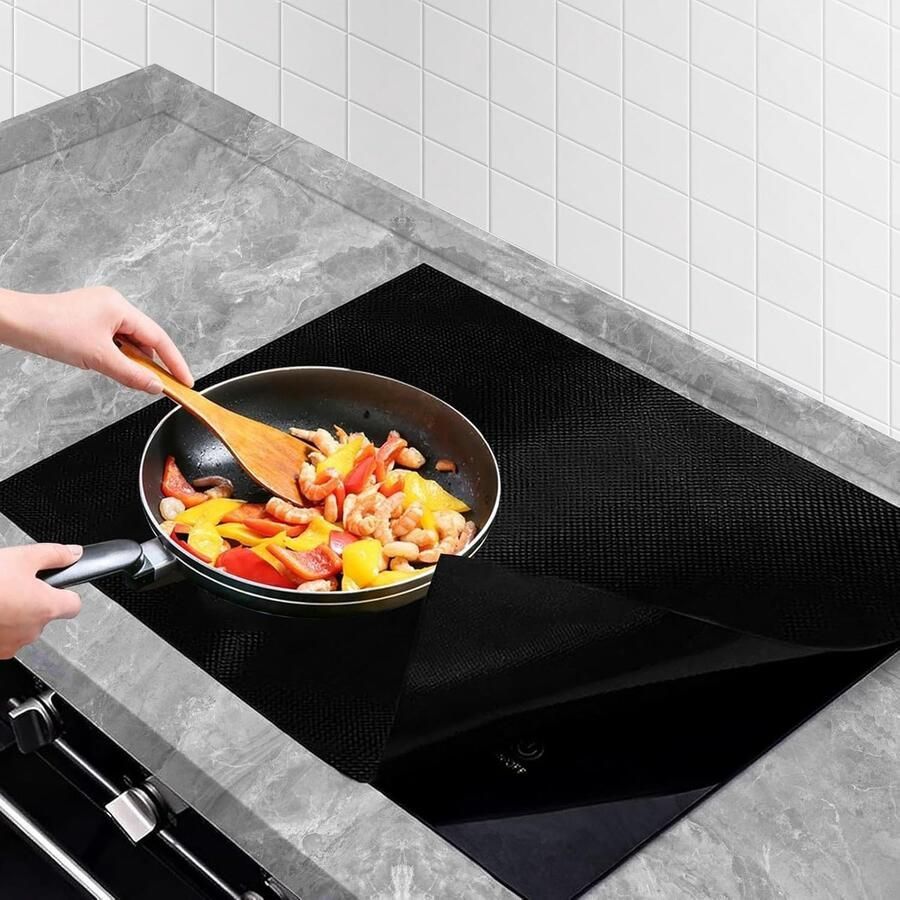 Grote Siliconen Beschermmat voor Inductiekookplaat Krassenbescherming en Hittebestendig Accessoire voor Keukengebruik