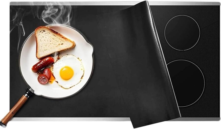 Grote Siliconen Beschermmat voor Inductiekookplaat Multifunctionele Warmtebestendige Onderlegger 80 x 50 CM Ideaal voor Keuken en Koken