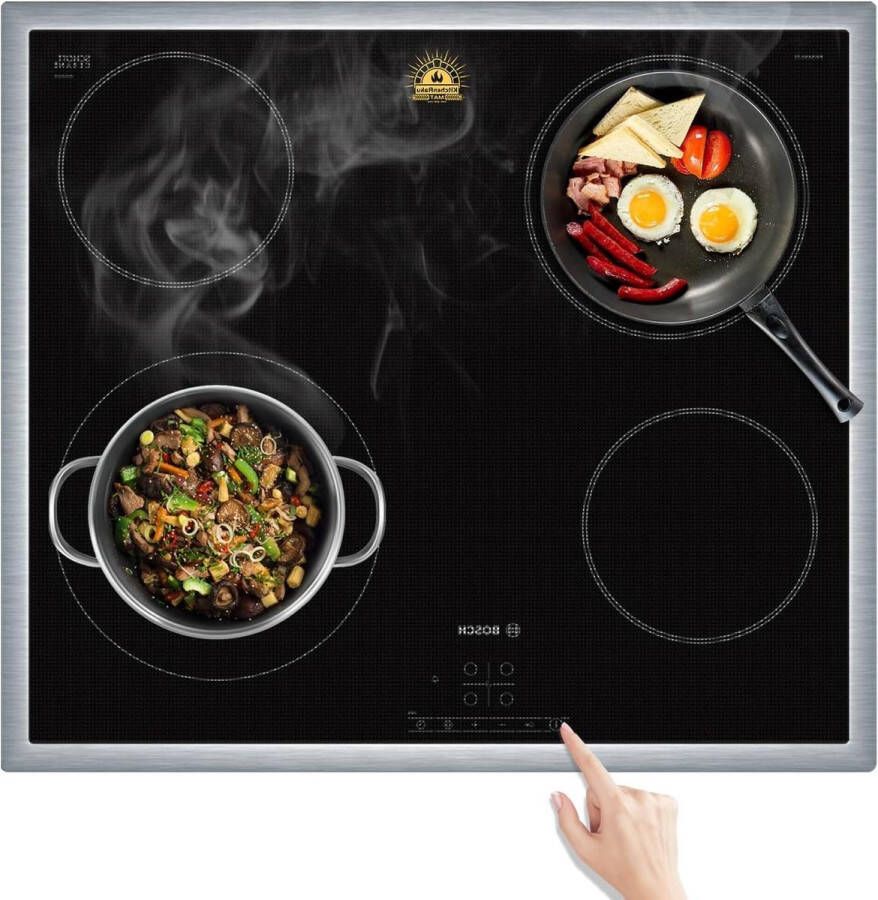 Grote Siliconen Inductiebeschermingsmat 54 x 90 cm Transparant Krasbescherming en Multifunctionele Mat