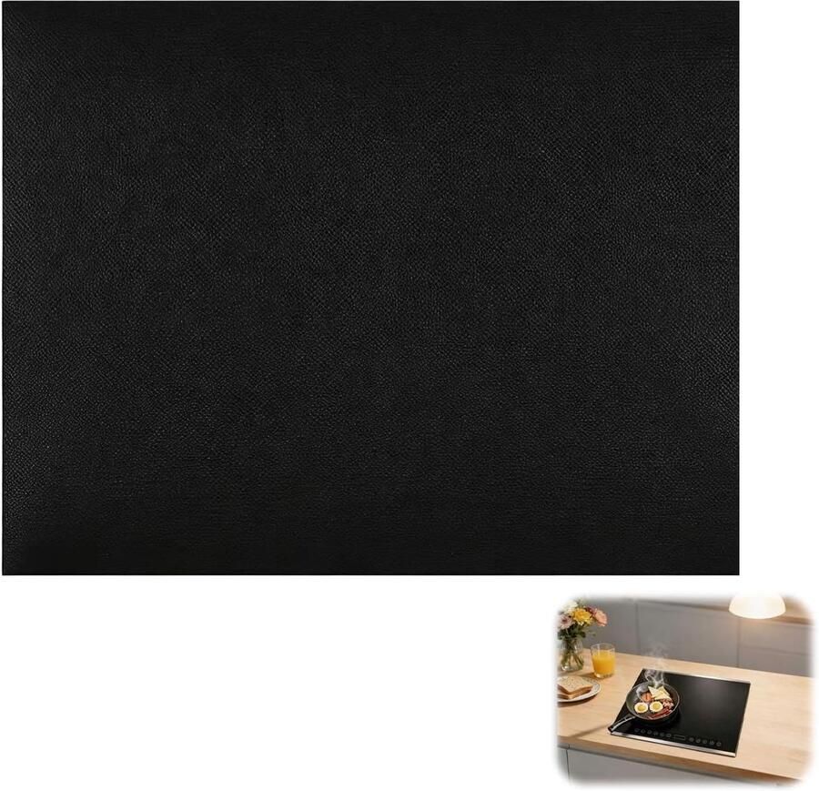 Grote Siliconen Inductiekookplaat Beschermmat 52x61cm Warmtebestendige Isolerende Pad Siliconen Onderlegger Vlekbestendig en Duurzaam