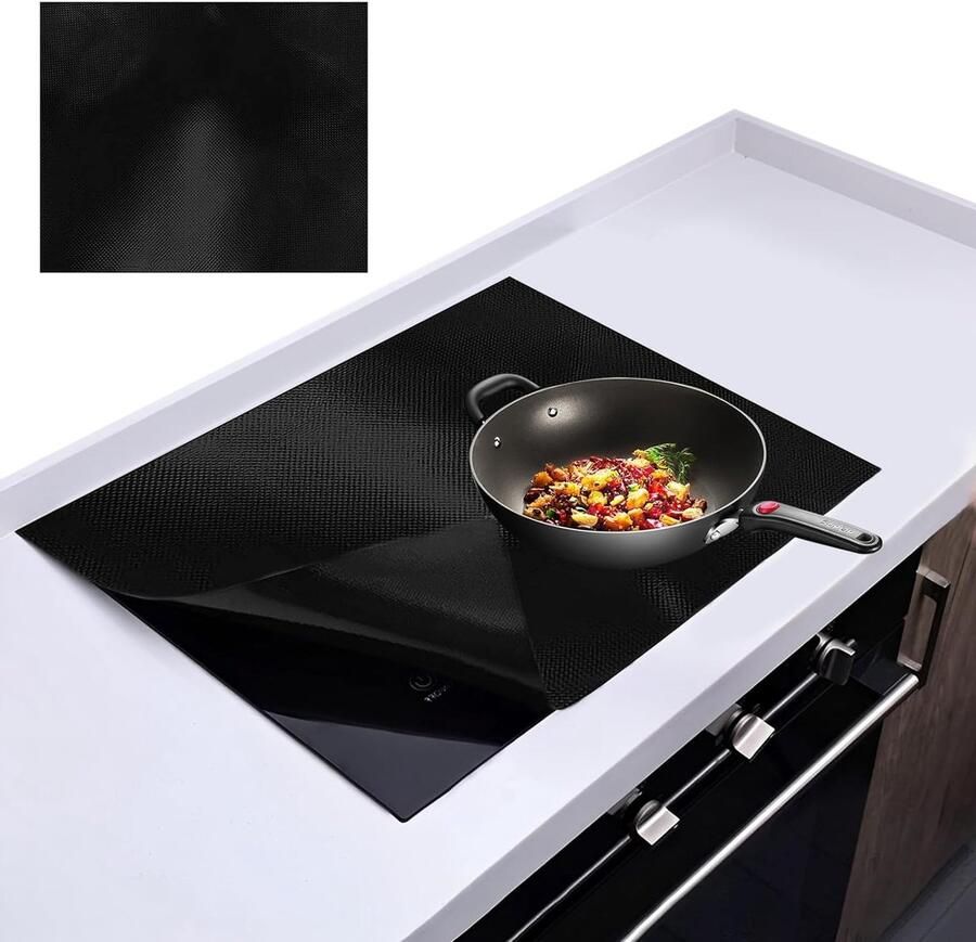 Grote Siliconen Inductiekookplaat Beschermmat Hittebestendige Onderlegger voor Koken Keukenaccessoire en Isolatiepad