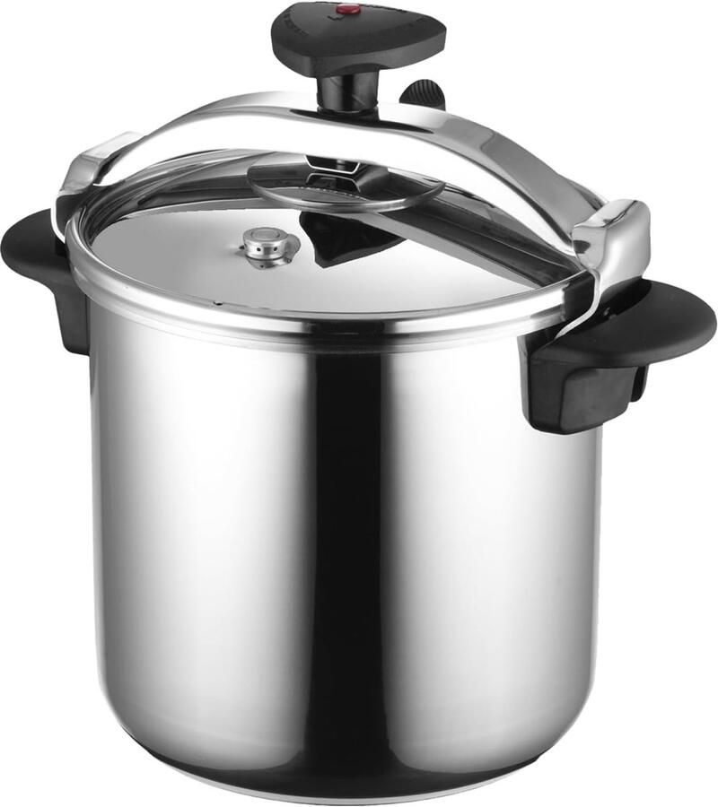 Snelkookpan Drukpan Snel Koken 3 Veiligheidssystemen 14 Liter Metaal