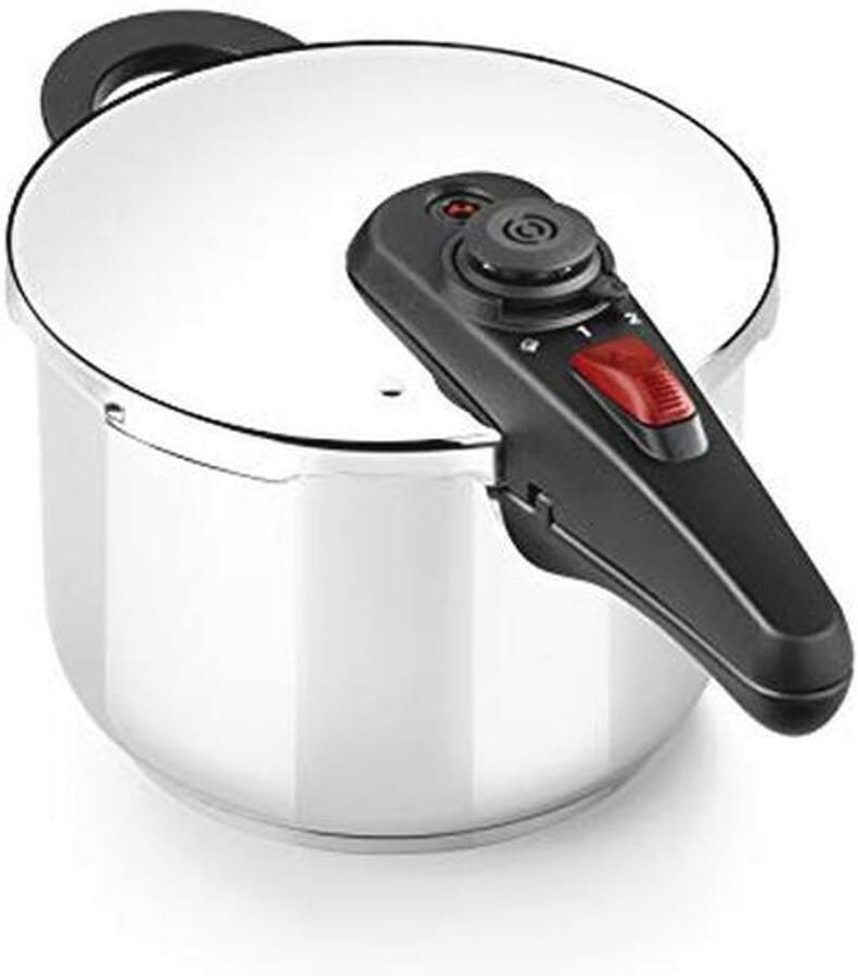 Grote Snelkookpan 9 liter van Roestvrij Staal met 2 Kookprogramma's en Veiligheidssysteem