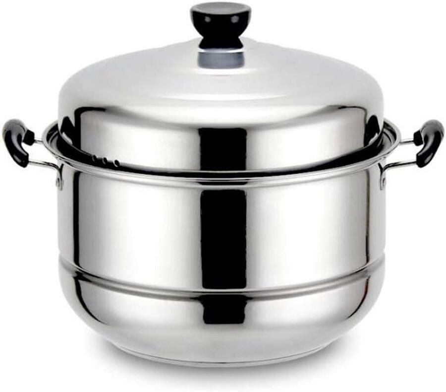 Grote Stoompan Set Inox 2 Lagen 32 cm