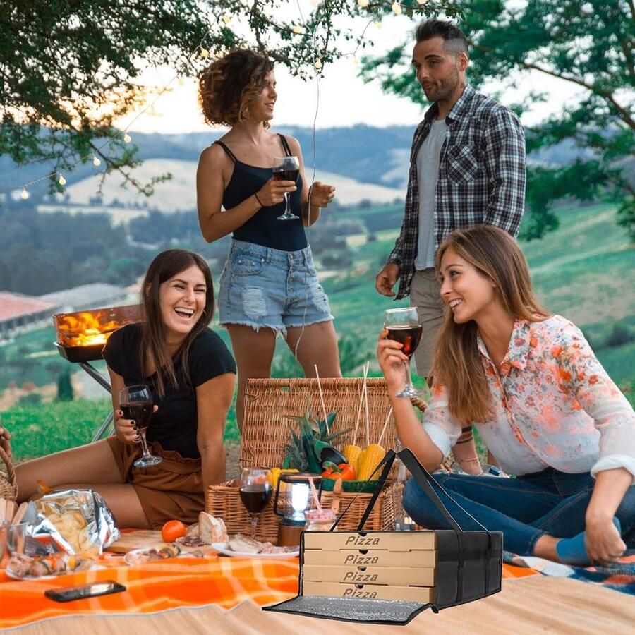 Grote Thermische Pizzatas voor Picknick en Bezorging Isoleert tot 2 uur