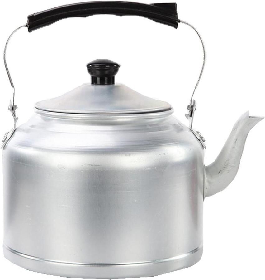 Grote waterketel Theepot aluminium Koken en thee Veelzijdige compatibiliteit 7 liters Zilver
