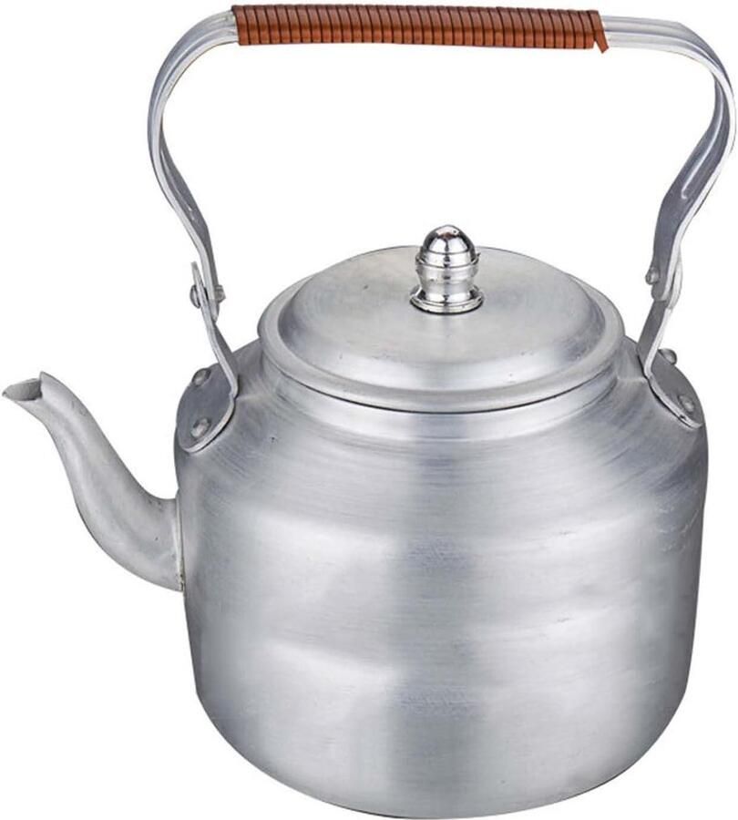 Grote Waterketel Theepot Aluminium Warme Dranken Maken Verdikt Bodem 4L Capaciteit Aluminium Kleur
