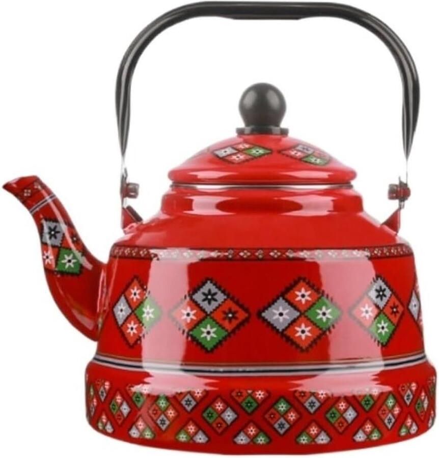 Grote Waterkoker Theeketel Kookpan Water Koken Met Fluitje 1.7L Zwart