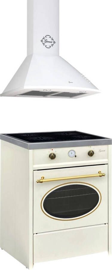 Gurari Fornuis GCH E 612 Cr r Retro Inductie 60 cm Range Coocker 60 L + Afzuigkap GCH C 046 WH 6 Afzuigkap 60 cm - Foto 2