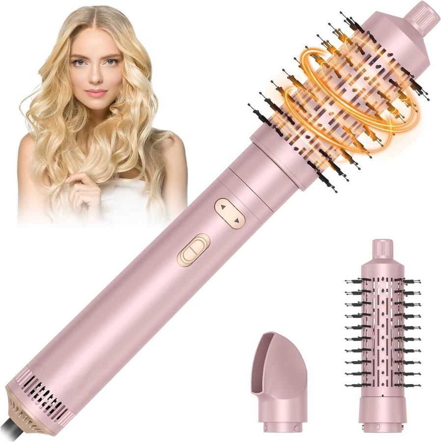 Haarborstel Air Styler 800 W ionische haardroger 3-in-1 verwarmende borstel krultang 38 50 mm 2 snelheden 2 temperaturen stijlborstel voor gladmaken drogen