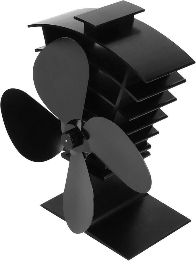 Haard Ventilator 4 Messen Warmte Aangedreven Fornuis Ventilator Warmteverdeling voor Hout log Brander