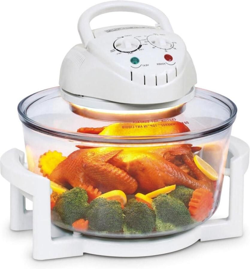 Halogeen Airfryer Heteluchtoven Airfryer Gezond Koken Olievrij Bakken 12L Wit