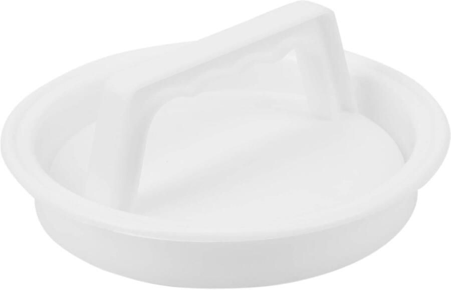 Hamburger Maker Patty Vormer Vlees Vormen Non-stick Coating 13.5 cm Wit