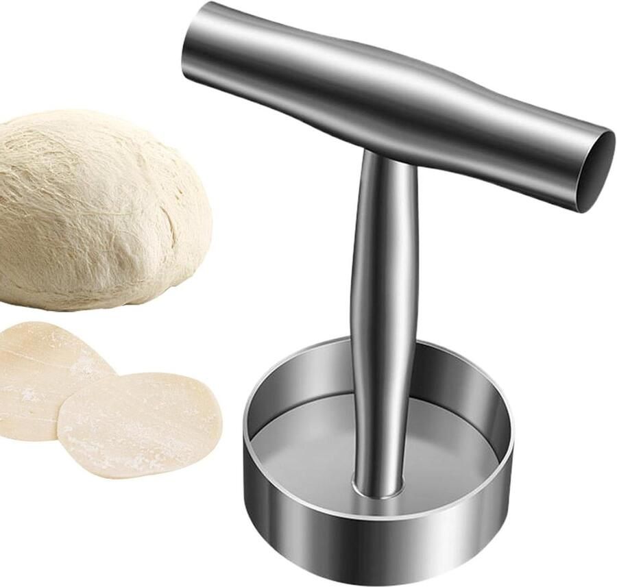 Hamburger Pers Patty Maker Gelijkmatige Pasteitjes Roestvrij Staal 20 x 15 x 9.3 cm Zilverkleurig