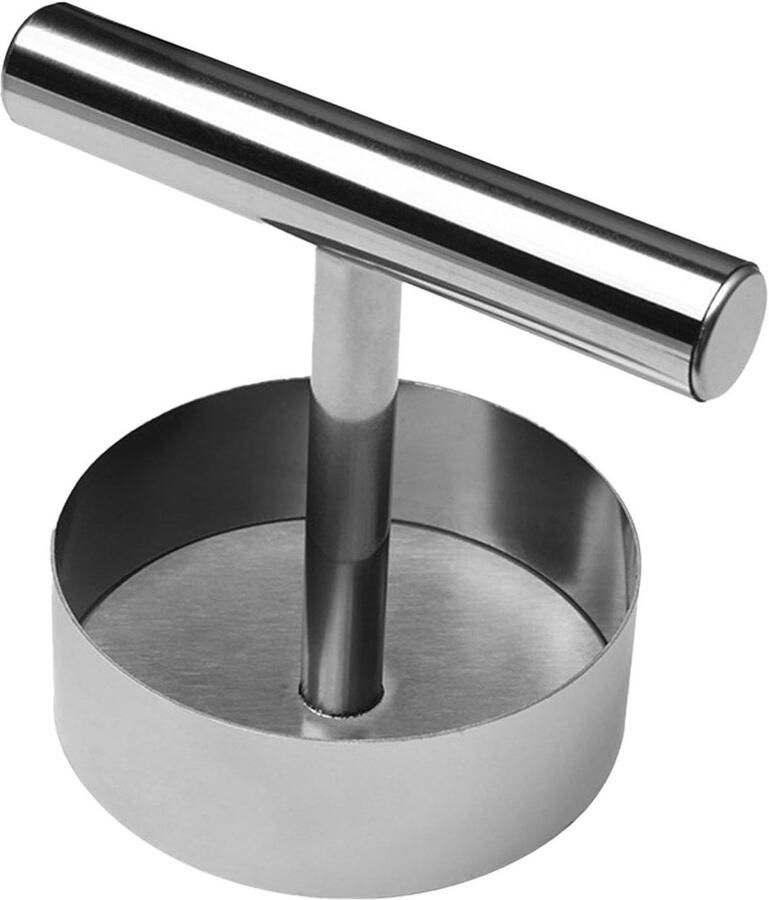 Hamburger Pers Patty Maker Pasteitjes Vormen Antiaanbaklaag 11.5 x 9 cm Zilverkleurig