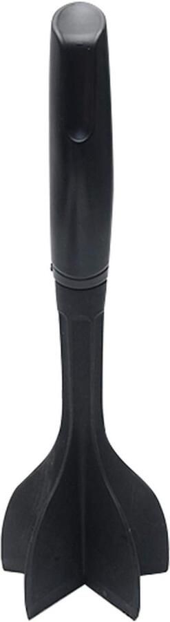 Hamburgervlees Chopper Zwart 25 cm Hittebestendige Vleesmolen met Ergonomische Handgreep Voor Koken en Pureren