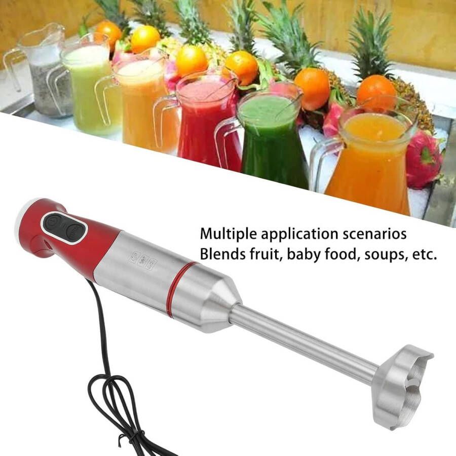 Hand Blender 800 W Electric Mini Hand Mixer Stainless Steel Blades for Baby Food and Soups
