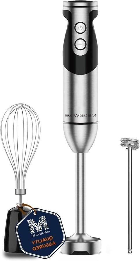 Hand Blender Mixer Staaf Keuken Assistent 3-in-1 Accessoires 400 Watt Zwart