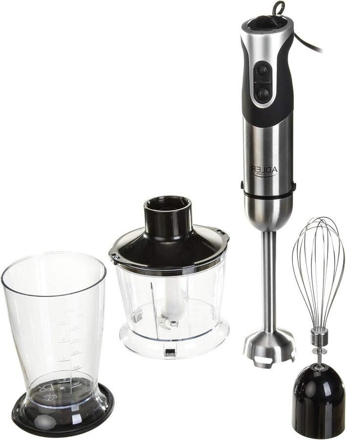 Hand Blender Set Staafmixer Puree Maker Keuken Assistentie Roestvrij Staal Onderdelen 800 ml Zwart