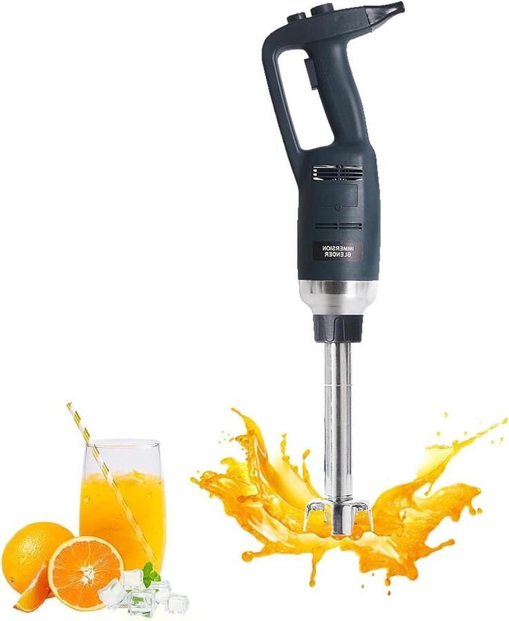 Hand Blender Staafmixer Keukenmixer Professioneel Mixen Variabele Snelheid 50 cm Zilver