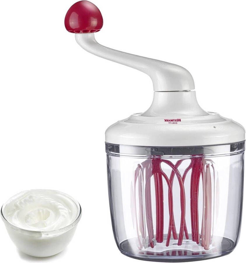 Hand Mixer 1L Plastic Rührblitz Transparent White Red Without Power 30702260