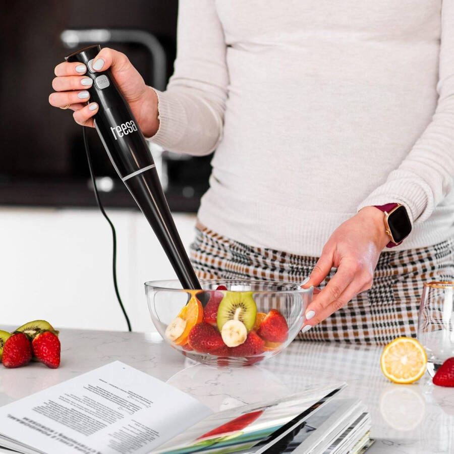 Hand mixer 400W 16000 rpm white TSA3508W stainless steel knives