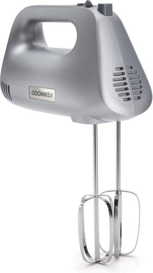 Hand Mixer 450W 5 Speeds + Turbo Whisk Kneader Silver Plastic Body