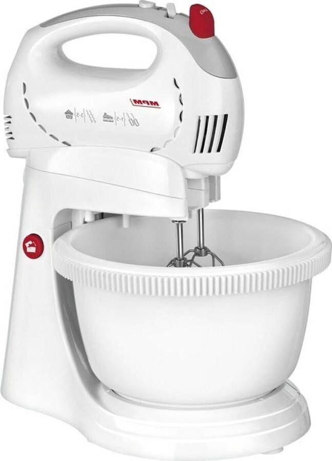 Hand mixer 500 W with stainless steel pot 1 liter white 5826974 MMR-17Z
