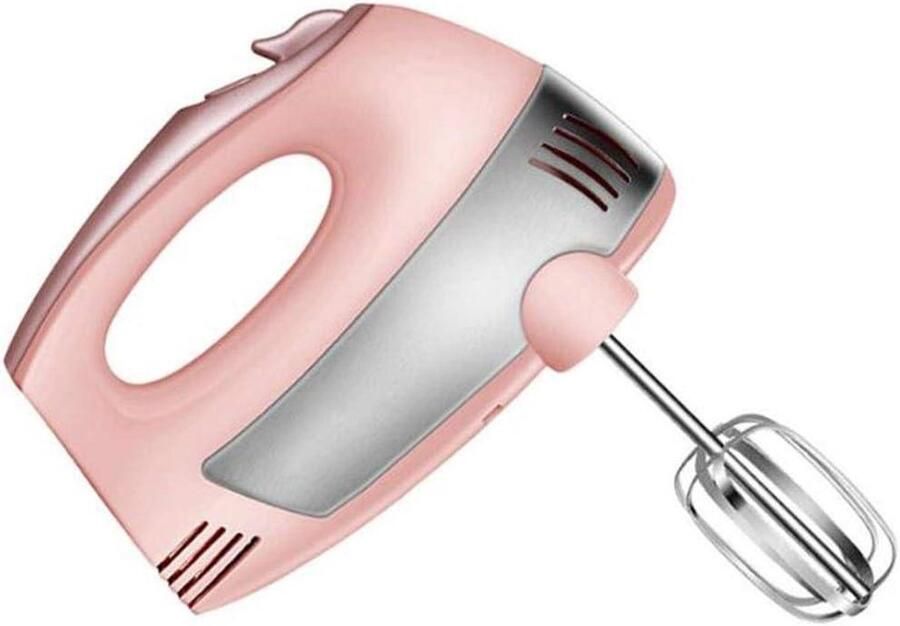 Hand Mixer Elektrisch Keukenmixer Garde Bakken en Mixen 5 Snelheden Instelbaar 300 Watt Roze