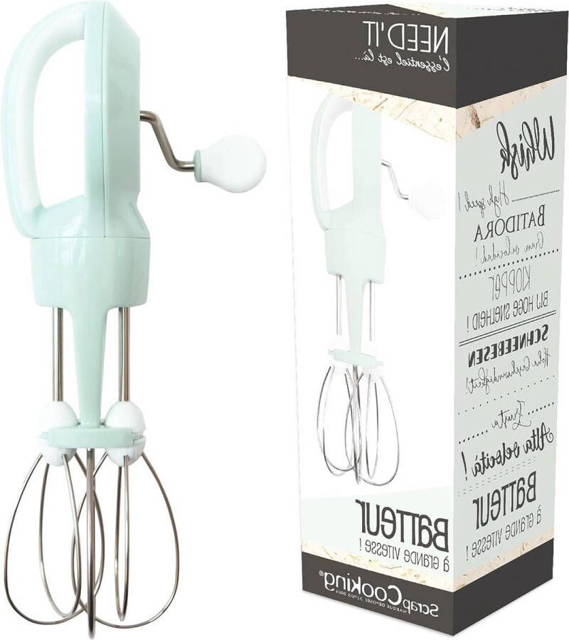 Hand Mixer Plastic Water Green 28-x-9-x-9-cm