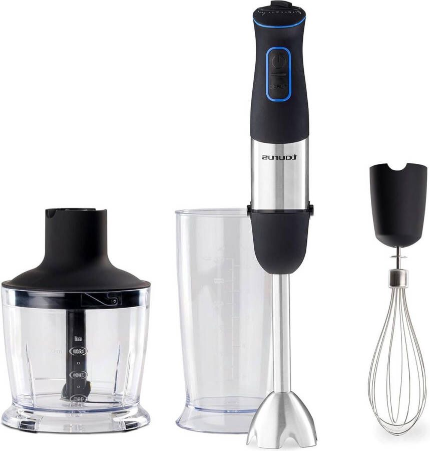 Hand mixer Plus 1000W stainless steel black High quality mixing power