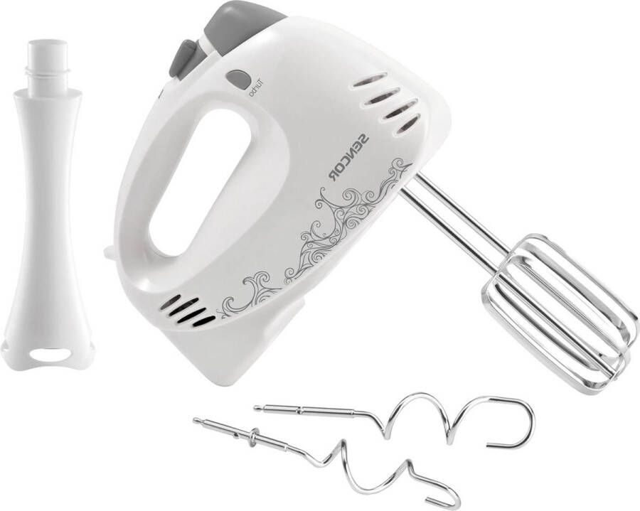 Hand Mixer with 400 W Power White Includes Accessories