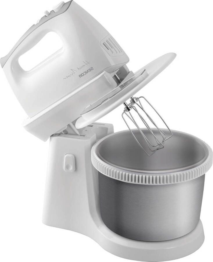 Hand mixer with rotary dish 500 W silver kitchen appliances