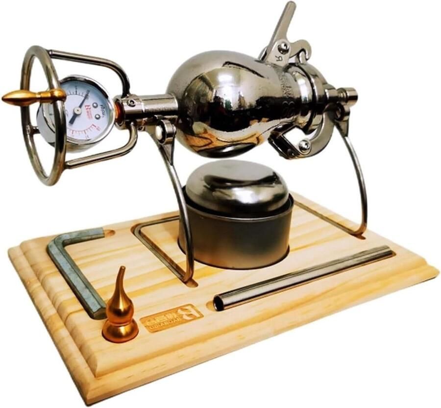 Hand Popcorn Machine Popcorn Maker Familie Feest Traditionele Chinese Stijl 230ml Capaciteit Zilver