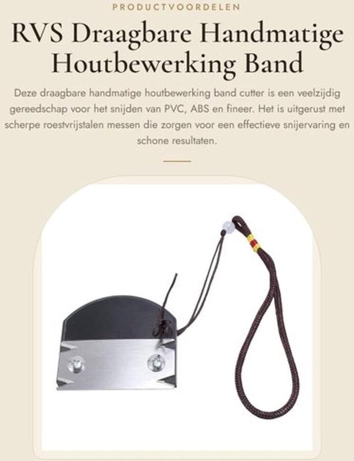 Hand Schaafmachine RVS Draagbare Houtbewerking Bandsnijder Antislip V-vormige Hoeken Scherpe Messen Houtbewerkingstool