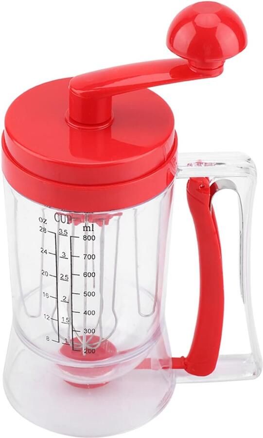Handbediende Handmatige Pannenkoek-cupcake-beslagmixerdispenser Hoogwaardig ABS-bakgereedschap met Schaal Gemakkelijk Schoon Te Maken Niet-giftige Beslagmixer voor Wafels en Cakes