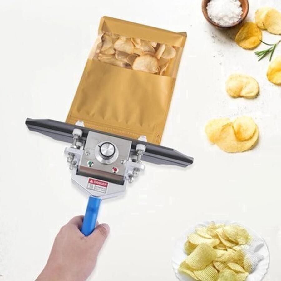 Handbediende Krimpsealer 12 Inch Kunststof Blauw Draagbare Sealmachine