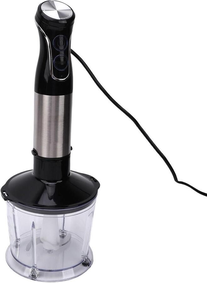 Handblender Set Staafmixer Keuken Smoothies Maken 3-in-1 Functionaliteit 800 Ml Beker Zwart