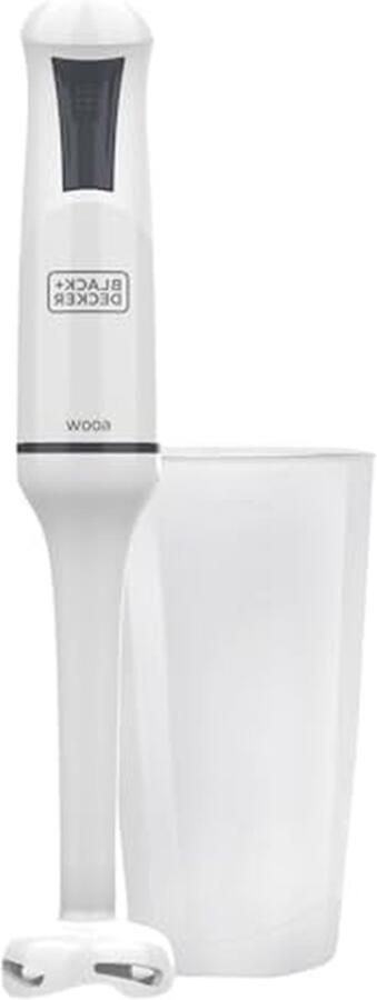Handblender Staafmixer Sauzen en Soepen Anti-Spat Kegel 600 Watt Wit