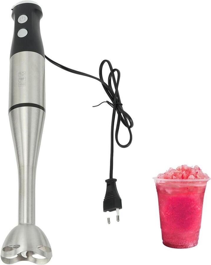 Handdompelmixer Staafmixer Smoothies Maken Krachtige 1000W Motor 42cm Hoogte Zwart