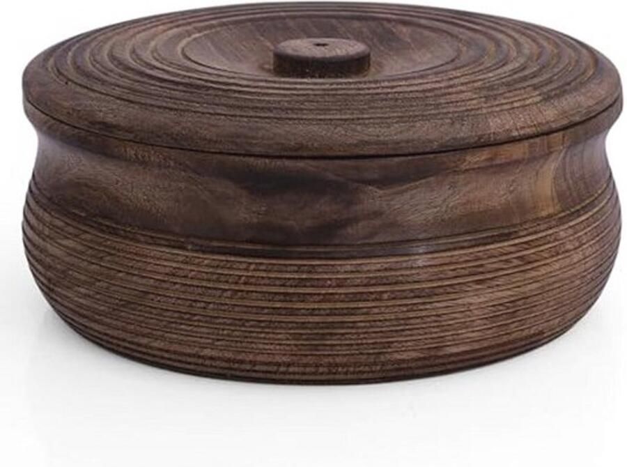 Handgemaakte Houten Tortilla Houder voor Warme Chapati en Roti – Duurzaam Servies voor Thuis
