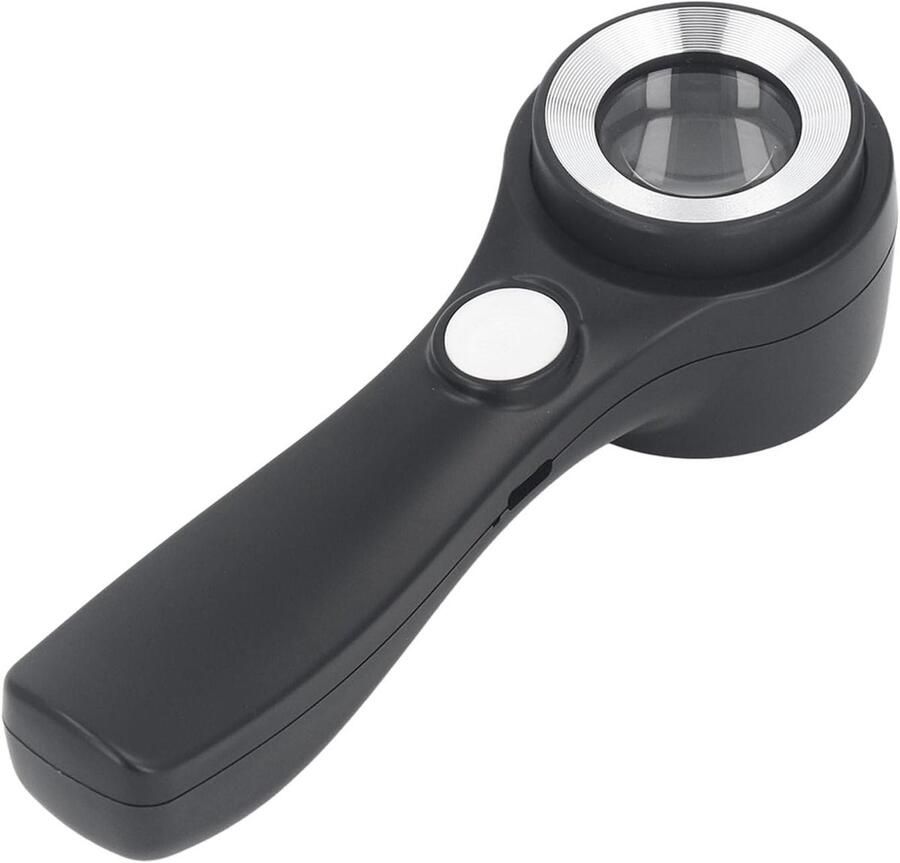 Handheld 60x Verlicht Vergrootglas USB Oplaadbaar LED-vergrootglas met LED-licht voor Observatie Buitenshuis Aanraakschakelaarontwerp