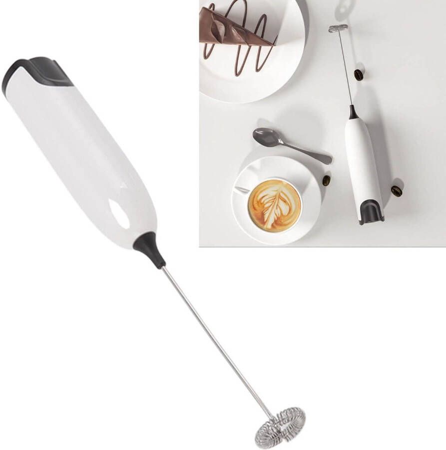 Handheld Elektrische Melkopschuimer Koffie Roerstaaf Matcha Cappuccino Latte Mini Schuimmaker Automatisch Drankenschuimer Warme Chocolademelk