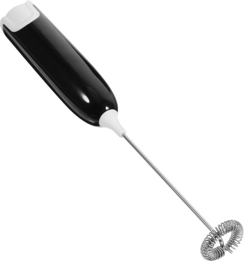 AULEDIO Handheld elektrische melkopschuimer mini-blender elektrische mixer koffieopschuimer ideaal voor koffie matcha warme chocolademelk batterijgevoede opschuimer (batterijen niet inbegrepen) zwart