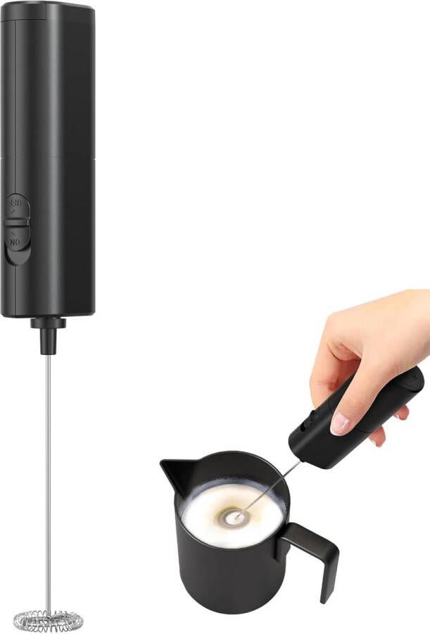 Handheld elektrische melkopschuimer perfect voor koffie en warme chocolademelk