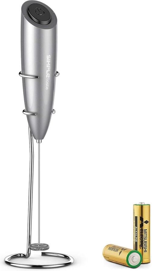 Handheld elektrische melkopschuimer voor perfect melkschuim compact en gebruiksvriendelijk