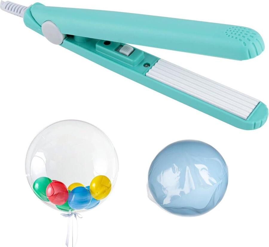 Handheld Heat Sealer Mini Sluitmachine Ballonnen Versieren Snel Voorverwarmen Compact Ontwerp Blauw