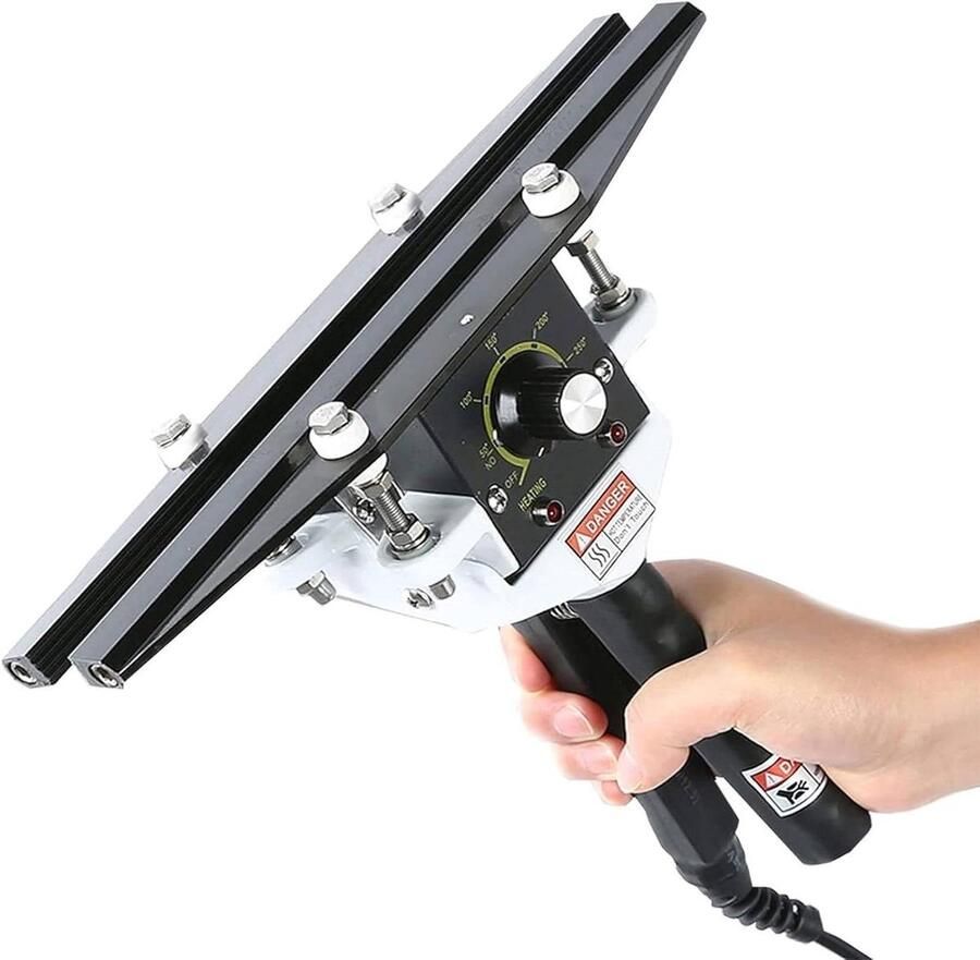Handheld Heat Sealer Warmtefolie Sealer Voedsel Verpakken Instelbare Temperatuur 60 cm Grijs