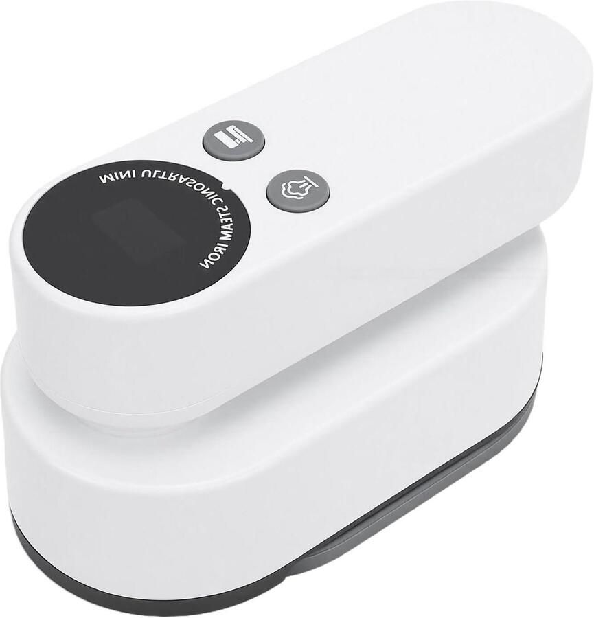 Handheld Kledingstrijkijzer Draagbaar Stoomstrijkijzer Kreukvrij Reizen Draadloos Snel Opwarmen 9200mAh Batterij Wit