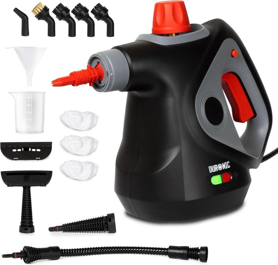Handheld Stoomreiniger 1050W – Multifunctionele Draagbare Stoomcleaner met 350ml Tank – Voor Voegen Badkamer Ovens Gootstenen Ramen Spiegels en Stoffen